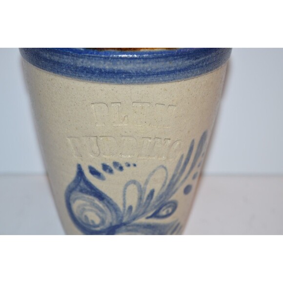 Signed Cedar Swamp Stoneware Co Cape Cod Mass Handcrafted Vase Plum Pudding - Picture 2 of 10